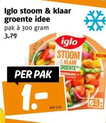 Poiesz Iglo stoom & klaar groente idee aanbieding