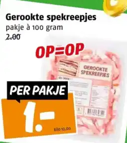 Poiesz Gerookte spekreepjes aanbieding