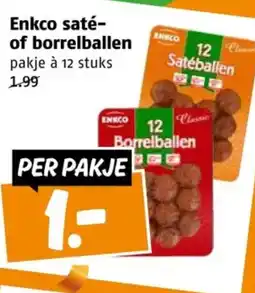 Poiesz Enkco saté of borrelballen aanbieding