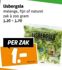 Poiesz IJsbergsla melange, fijn of naturel aanbieding