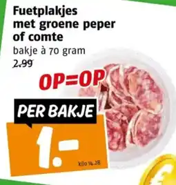Poiesz Fuetplakjes met groene peper of comte aanbieding