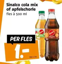 Poiesz Sinalco cola mix of apfelschorle aanbieding