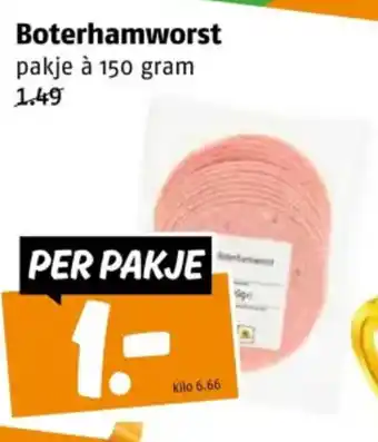 Poiesz Boterhamworst aanbieding