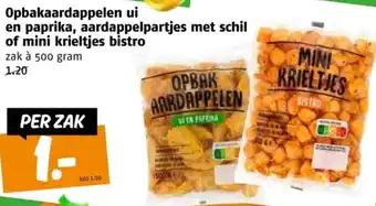 Poiesz Opbakaardappelen ui en paprika, aardappelpartjes met schil aanbieding