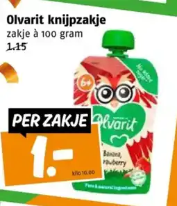 Poiesz Olvarit knijpzakje aanbieding