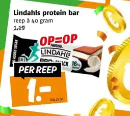 Poiesz Lindahls protein bar aanbieding