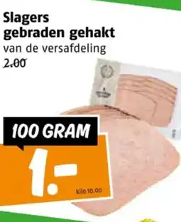 Poiesz Slagers gebraden gebraden gehakt van de versafdeling 2.00 aanbieding