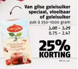 Poiesz Van gilse geleisuiker speciaal, vloeibaar of geleisuiker aanbieding