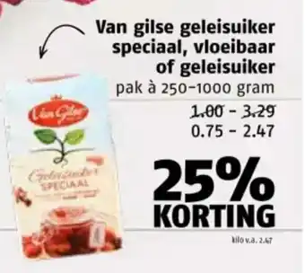 Poiesz Van gilse geleisuiker speciaal, vloeibaar of geleisuiker aanbieding