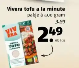 Poiesz Vivera tofu a la minute aanbieding