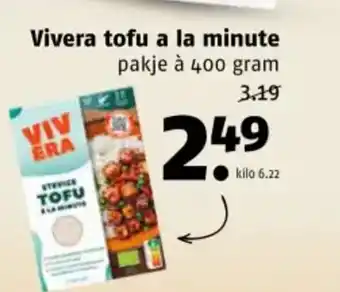 Poiesz Vivera tofu a la minute aanbieding