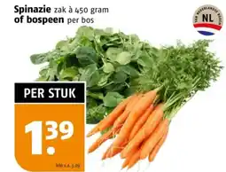 Poiesz Spinazie of bospeen per bos aanbieding