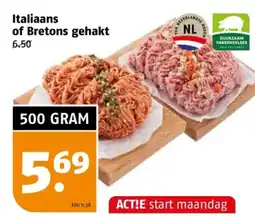 Poiesz Italiaans of Bretons gehakt aanbieding