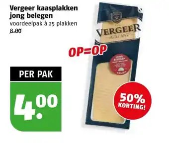 Poiesz Vergeer kaasplakken jong belegen aanbieding