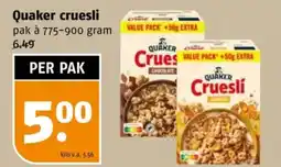 Poiesz Quaker cruesli aanbieding