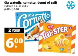 Poiesz Ola waterijs, cornetto, donut of split aanbieding