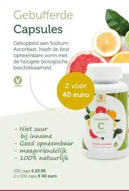 De Rode Pilaren Gebufferde Capsules aanbieding