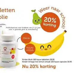 De Rode Pilaren Kinder Multi kauwtabletten aanbieding