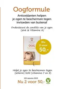 De Rode Pilaren Oogformule aanbieding