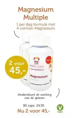 De Rode Pilaren Magnesium Multiple aanbieding
