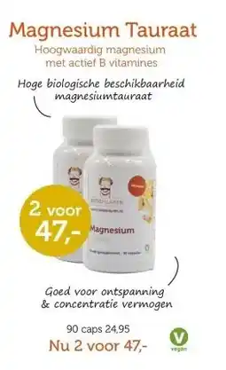 De Rode Pilaren Magnesium Tauraat aanbieding