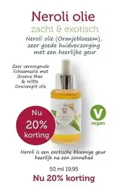 De Rode Pilaren Neroli olie zacht & exotisch aanbieding