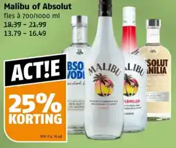 Poiesz Malibu of Absolut aanbieding