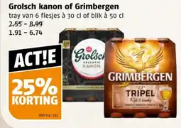 Poiesz Grolsch kanon of Grimbergen aanbieding