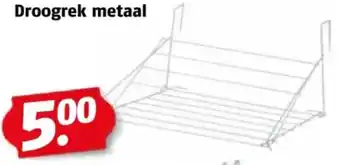 Poiesz Droogrek metaal aanbieding