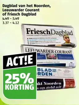 Poiesz Dagblad van het Noorden, Leeuwarder Courant of Friesch Dagblad aanbieding