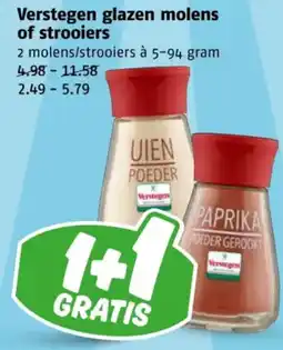 Poiesz Verstegen glazen molens of strooiers aanbieding