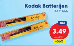 Die Grenze Kodak Batterijen aanbieding