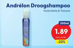 Die Grenze Andrélon Droogshampoo aanbieding