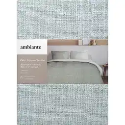 Albert Heijn Ambiante Dekbedovertrek Bax grey green 240x240cm aanbieding