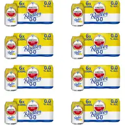 Albert Heijn Amstel Amstel Radler citroen 0.0 6-pack 8-pack aanbieding