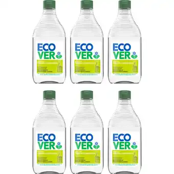 Albert Heijn Ecover Afwasmiddel citroen & aloe vera 6-pack aanbieding