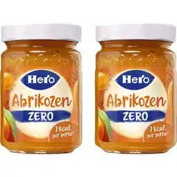 Albert Heijn Hero Jam zero abrikozen 2-pack aanbieding