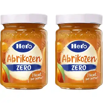 Albert Heijn Hero Jam zero abrikozen 2-pack aanbieding
