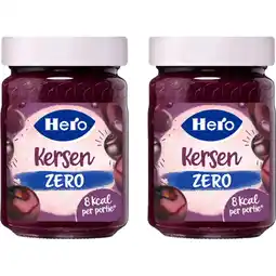 Albert Heijn Hero jam zero kersen 2-pack aanbieding