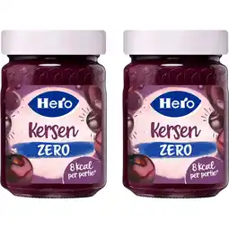 Albert Heijn Hero jam zero kersen 2-pack aanbieding