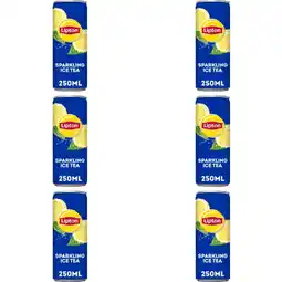 Albert Heijn Lipton Lipton Ice tea sparkling 4x 6-pack aanbieding