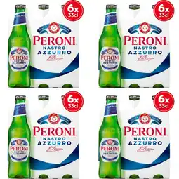 Albert Heijn Peroni Nastro azzurro Italiaans bier 4x 6-pack aanbieding