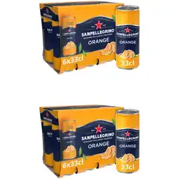 Albert Heijn S. Pellegrino Aranciata 6-pack 2-pack aanbieding