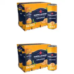 Albert Heijn S. Pellegrino Aranciata 6-pack 2-pack aanbieding