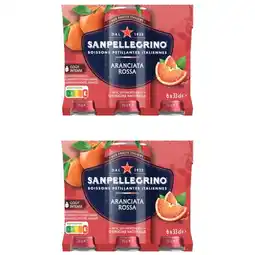 Albert Heijn S. Pellegrino Aranciata rossa 6-pack -2pack aanbieding