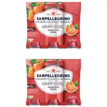 Albert Heijn S. Pellegrino Aranciata rossa light 6-pack 2-pack aanbieding