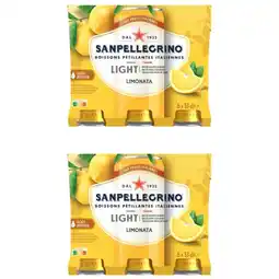 Albert Heijn S. Pellegrino Limonata light 6-pack 2-pack aanbieding