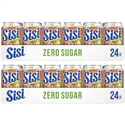 Albert Heijn Sisi Sinas zero sugar 24-pack 2-pack aanbieding