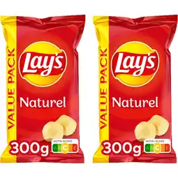 Albert Heijn Lay's Naturel value pack 2-pack aanbieding