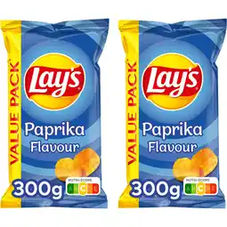 Albert Heijn Lay's Paprika flavour value pack 2-pack aanbieding